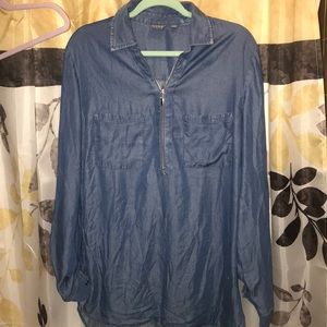 NYCO SIZE XL CHAMBRAY TUNIC